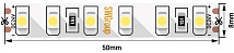 Лента LED 3528 6000K 9,6Вт/м 120LED/м 450Лм/м 24В 5м IP65 SWG