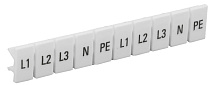 Маркеры для КПИ-4мм2 с символами "L1, L2, L3, N, PE" IEK