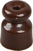Изолятор керамический  (коричневый) "Бирони"