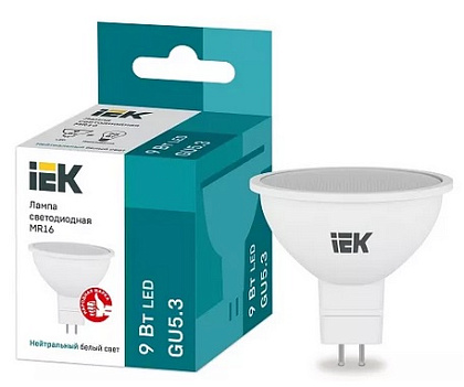 Лампа LED MR16 GU5.3 4000К 9Вт 810Lm IEK