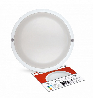 Светильник LED ЖКХ СПП 1540 15W 1350Lm 4000K IP65 круг IN HOME