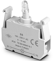 Блок-контакт подсветки с белым светодиодом 100-250 В перем. тока