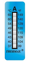 Наклейка Термоиндикаторная Thermax Level 8 A (37°C/ 40°C/ 43°C/ 46°C/ 49°C/ 54°C/ 60°C/ 65°C)