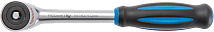 Трещотка с поворотной рукояткой, 1/4", 60 зубцов HOEGERT