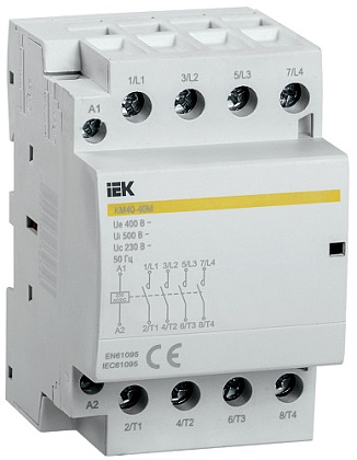 Контактор модульный КМ40-40М AC IEK
