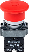 Кнопка MTB2-BCZ124 Гриб. без фикс.1нз, крас. ф40 мм, IP65 Meyertec