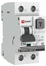 АВДТ-63 C16/1+N 30мА, мех.,тип А, 6кА PROXIMA EKF