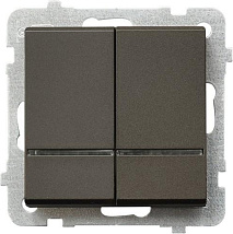 Выключатель LP-2RS/m/40 1069 2 кл. с подсветкой (без рамки)