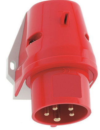 Вилка стационарная 32A 5п (3P+N+PЕ) 525 IP44, 400В, QC BALS