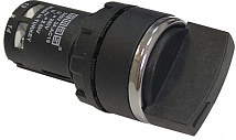 Переключатель моноблочный 22 мм, IP 40, 2НО с фиксацией