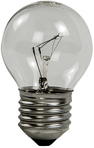 Лампа накаливания ШАР P45 40Вт 230В Е27 прозрачный 380Лм ASD
