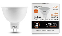 Лампа LED MR16 GU5.3 3000К 7Вт 530Лм Elementary Gauss