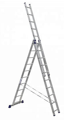 Лестница алюминиевая трехсекционная 3*10 (5310) (ALUMET)
