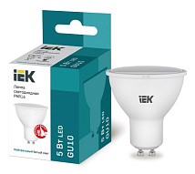 Лампа LED-PAR16 eco 5Вт 230В 4000К GU10 450Lm IEK