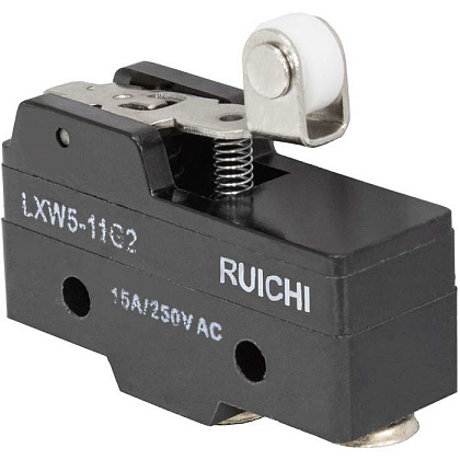 Микропереключатель LXW5-11G2 (рычаг-ролик, 50х42х18) ЭК ЗИП