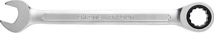 Ключ комбинированный трещоточный 18 мм, 72T, сталь CrV HOEGERT
