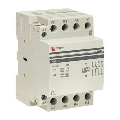 Контактор модульный КМ 40/04 (кат.230В AC, 4нз, 40A PROxima) EKF