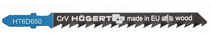Полотно по дереву для электролобзика 100 мм, 5-60 мм, быстрый рез, 2 шт HOEGERT