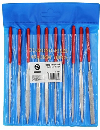 Надфиль алмазный набор, 10 шт. ON, ком