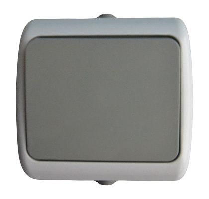 Выключатель ОУ 1-кл. IP54 SD-V1001WG "Standard" AWSproducts