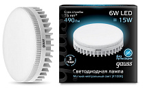 Лампа GAUSS LED GX53 6W 220V 4100K 490Lm