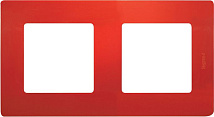 Рамка 2-я, Красный, ETIKA (672532) LEGRAND