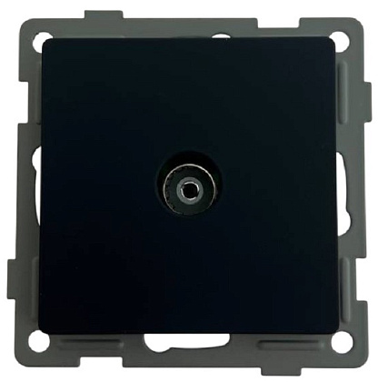 Розетка TV 1-я чёрная U2B-013 SoftTouch AWSPRODUCTS