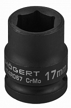 Головка торцевая ударная шестигранная 1/2", 17 мм, DIN 3121, CrMo HOEGERT