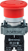 Кнопка гриб. возврат с поворотом, 1NC, красный, O40 мм, металл MTB2-BSZ1254