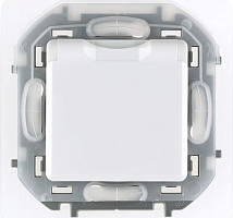 Розетка 1-я с/з со шторками и крышкой IP44 Белый INSPIRIA LEGRAND