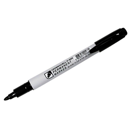 Маркер перманентный Crown «Multi Marker Slim» 2 мм, черный, пулевидный