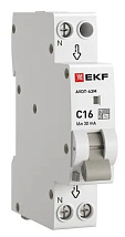 АВДТ-63М C16/1+N 30мА, 1 мод., тип АС, 6кА PROXIMA EKF