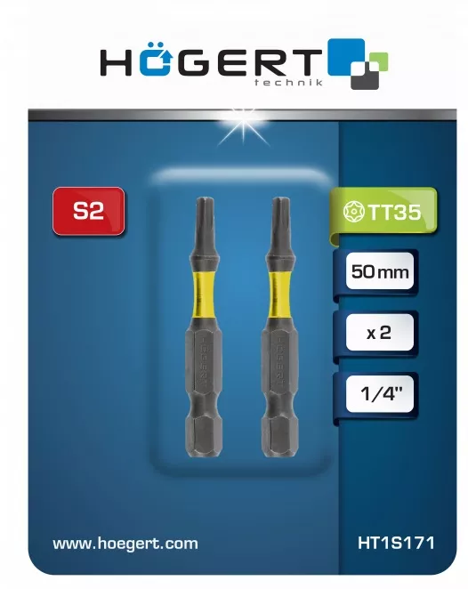 Биты ударные Torx T35 50мм (2 шт.) HOEGERT