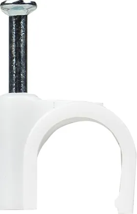 Скоба круглая с гвоздем 10мм (100 шт.) (ELUX), уп