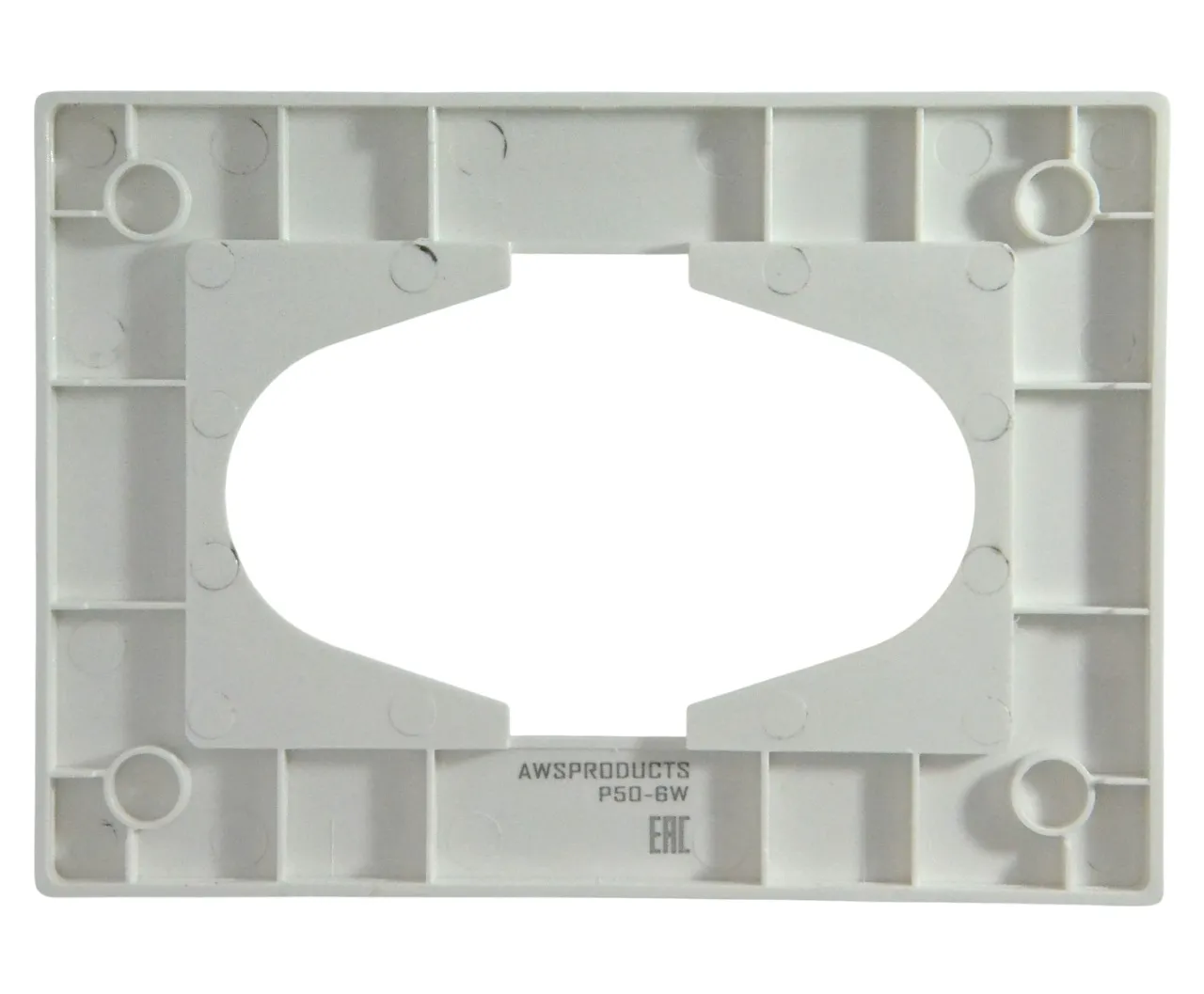 Рамка для двойной розетки белая P50-6W AWSPRODUCTS
