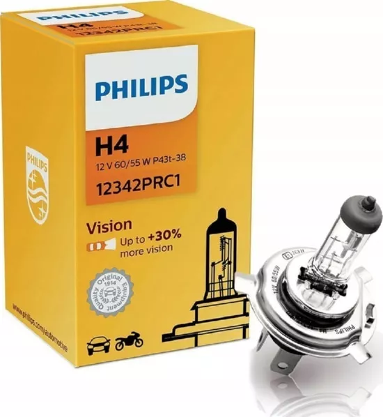 Лампа PHIL 12342PRC1 H4 PREMIUM+30% 12V 60/55W