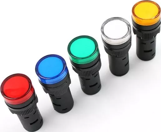 Индикатор LED желтый AD16-16HS 16 мм. 230В AC IP54 EKF