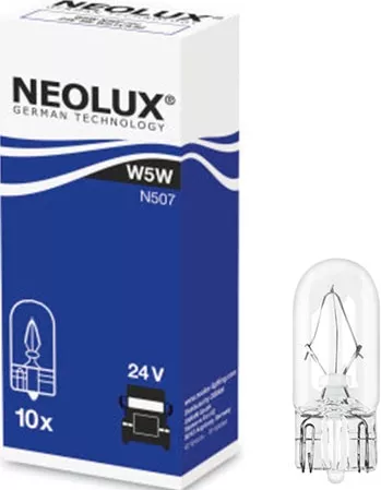 Лампа W5W N507 5W 24V W2.1X9.5D 5XFS10 NEOLUX (только упаковками по 10шт)