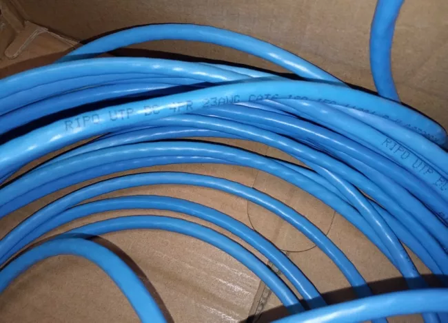 Кабель RIPO UTP4 CAT6 23AWG 305м Cu (медь) синий