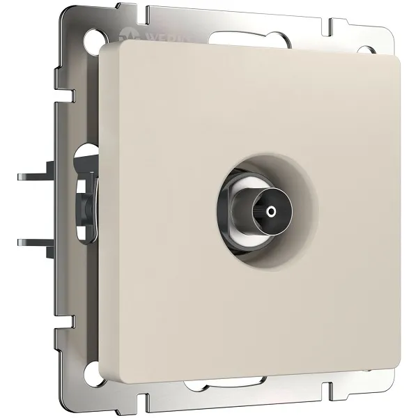 Розетка TV Айвори матовый WERKEL