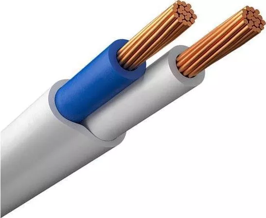 Кабель ШВВП 2*0,5 380V (бухта) белый