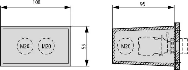 Монтажная коробка M22-H3