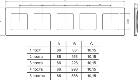 Рамка 5-я Антрацит ETIKA LEGRAND