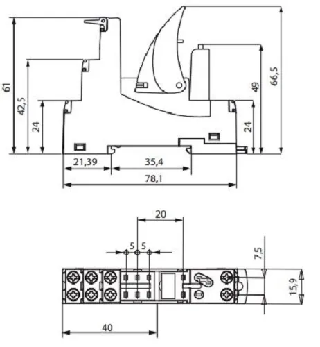 Цоколь (розетка) MERB-M