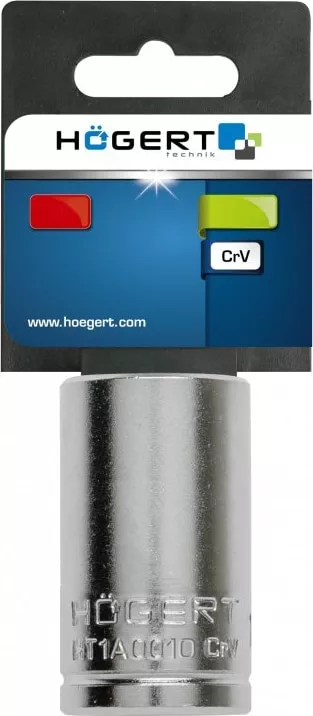 Головка шестигранная 1/4", 10 мм, HOEGERT
