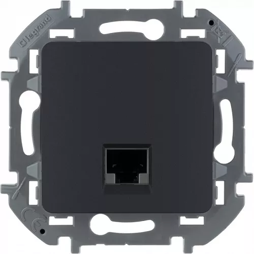 Розетка RJ-45 (1-я cat. 5e) Антрацит INSPIRIA LEGRAND