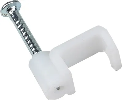 Скоба плоская с гвоздем 5мм (100 шт.) (ELUX), уп