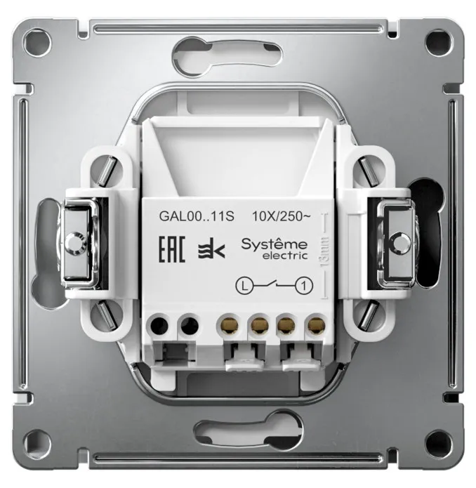 Выключатель 1-кл. Лотос (б.к.) ArtGallery SE