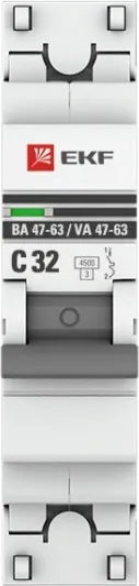 Автоматический выключатель ВА 47-63 C32/1 4.5кА Proxima EKF РАСПРОДАЖА СКИДКИ НЕТ