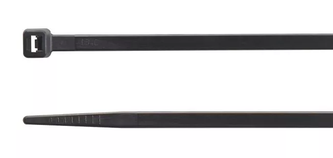 Стяжка кабельная, цвет черный, UV 370x4,8 мм (упак. 100 шт)